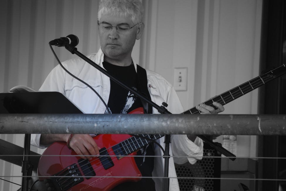 Jon Randall A favourite photo taken at 'Destination Harley' in Tacoma when filling in for a friend in his band North Of Fifty
